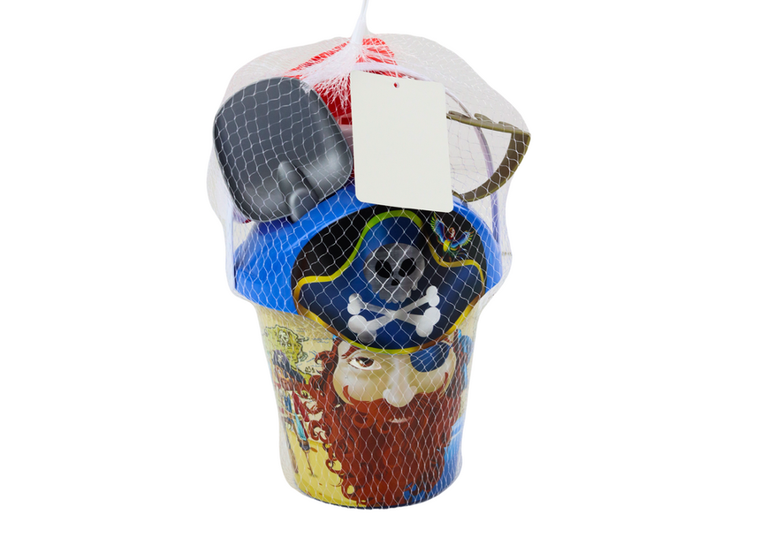 Lean Toys, zestaw do piasku, piraci, 6 elementów