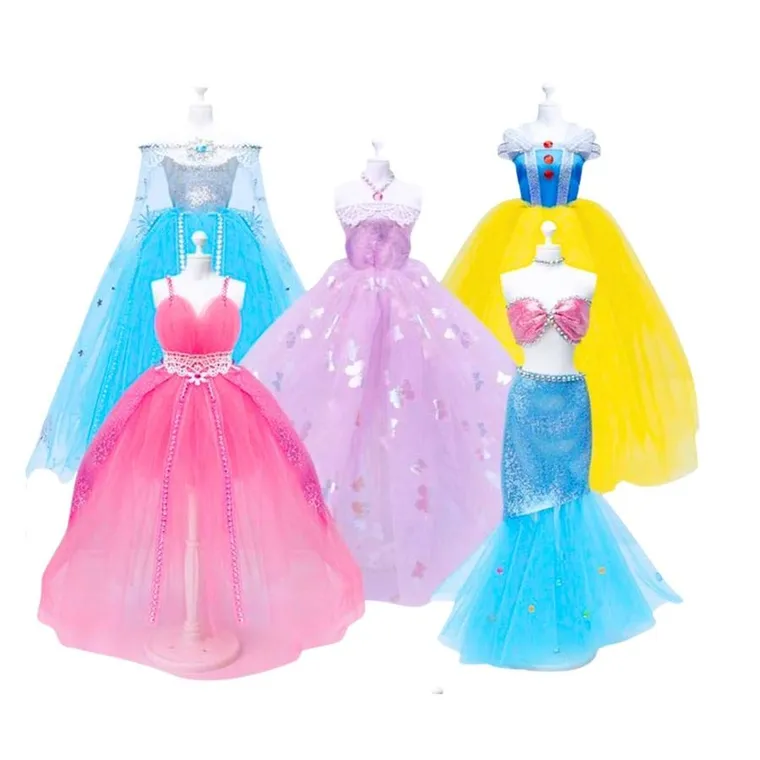 Lean Toys, zestaw do projektowania sukienek dla lalek, zestaw kreatywny