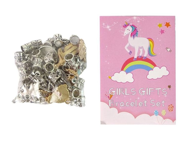 Lean Toys, zestaw do tworzenia bransoletek, charmsy