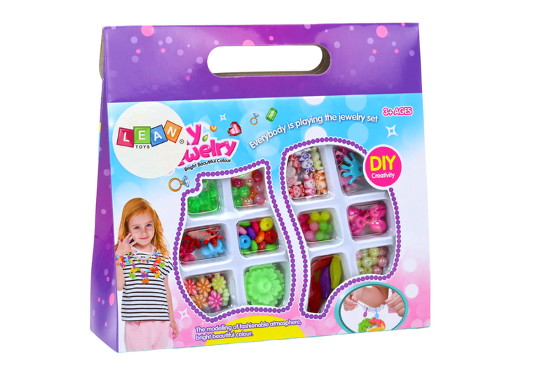 Lean Toys, zestaw koralików do robienia biżuterii