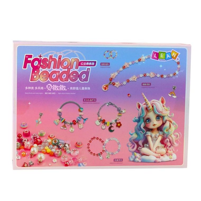 Lean Toys, zestaw koralików i zawieszek do tworzenia biżuterii