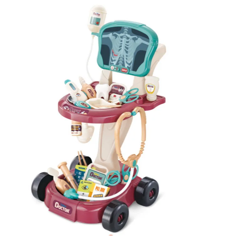 Lean Toys, zestaw lekarski na wózku