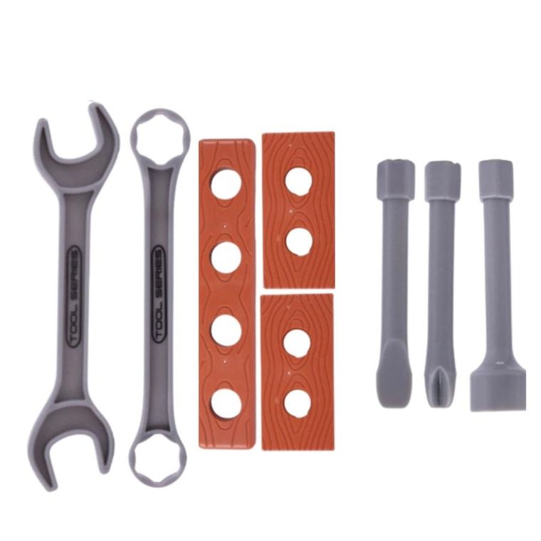 Lean Toys, zestaw majsterkowicza, wiertarka stołowa, interaktywna, 18 elementów