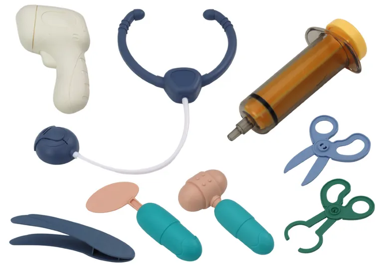 Lean Toys, zestaw małego lekarza, niebieski