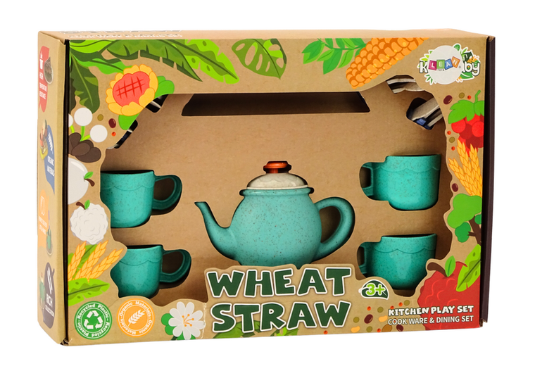 Lean Toys, zestaw naczyń, serwis kawowy, 22 elementy