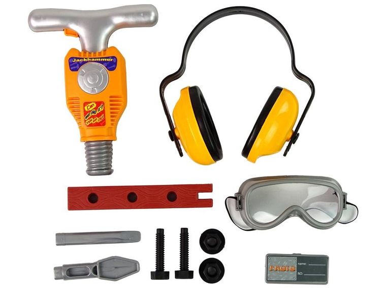 Lean Toys, zestaw narzędzi, młot pneumatyczny