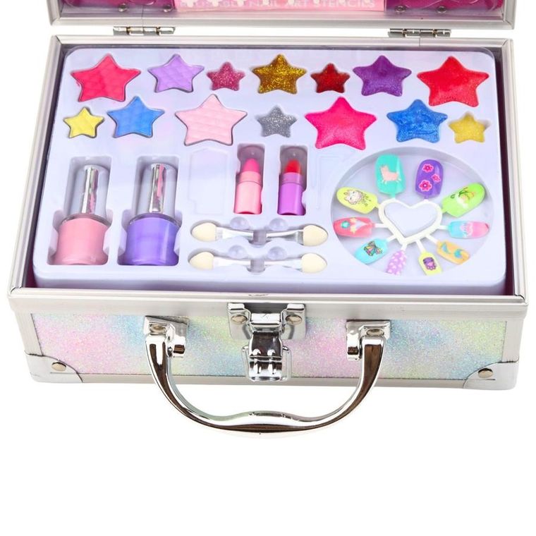 Lean Toys, zestaw piękności w walizce, kuferek syrenka