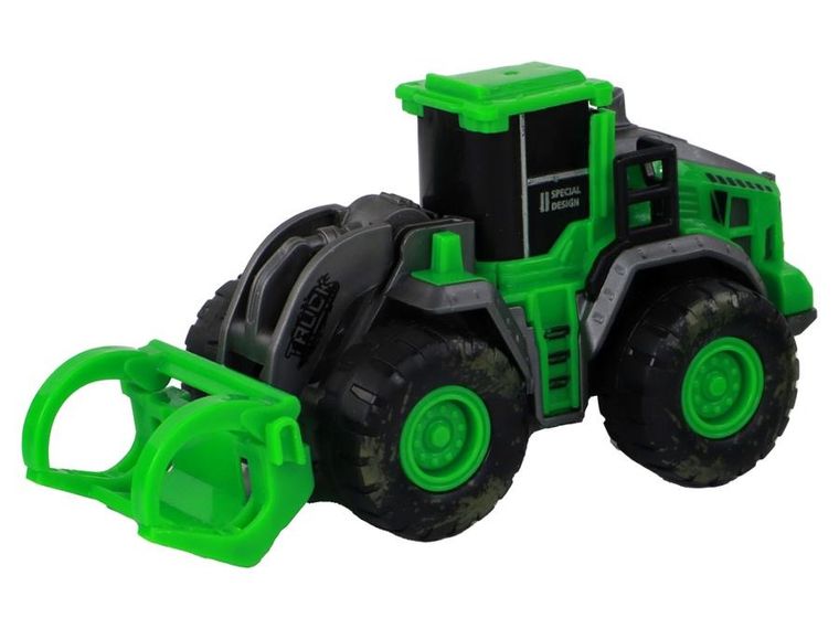 Lean Toys, zestaw pojazdów farmerskich, traktory zielone, 4 szt.