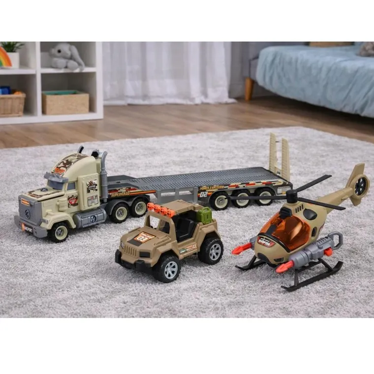 Lean Toys, zestaw pojazdów militarnych z figurkami