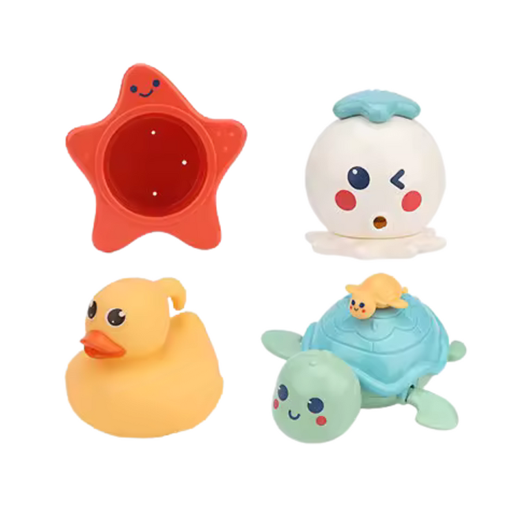 Lean Toys, zestaw zabawek do kąpieli, 12 szt.