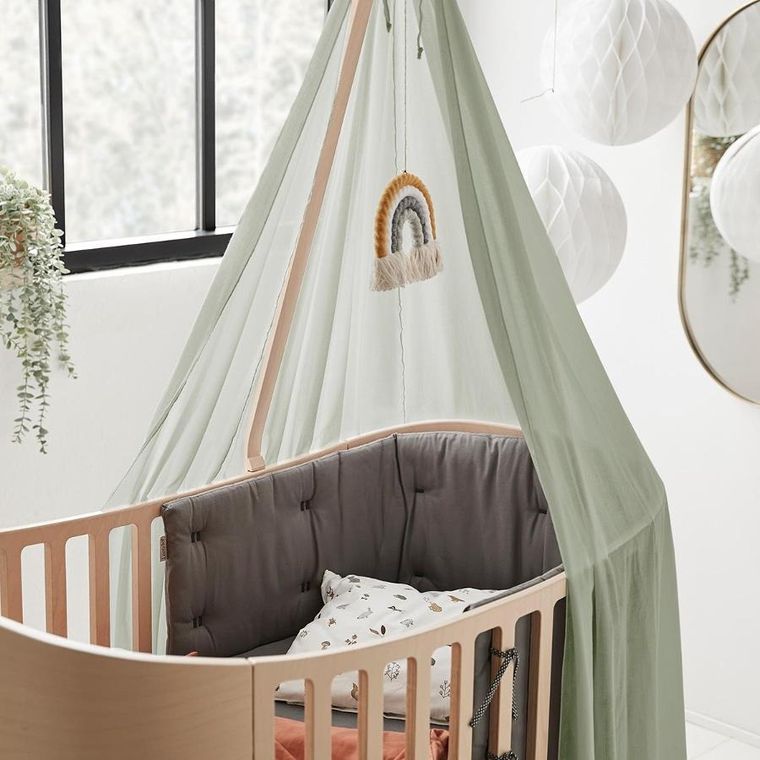 Leander, baldachim do łóżeczka Classic Baby, sage green