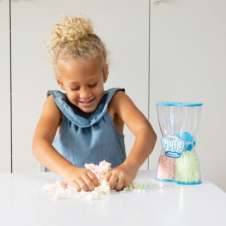 Learning Resources, Playfoam Pluffle, masa piankowa, świecąca w ciemności, 2 kolory