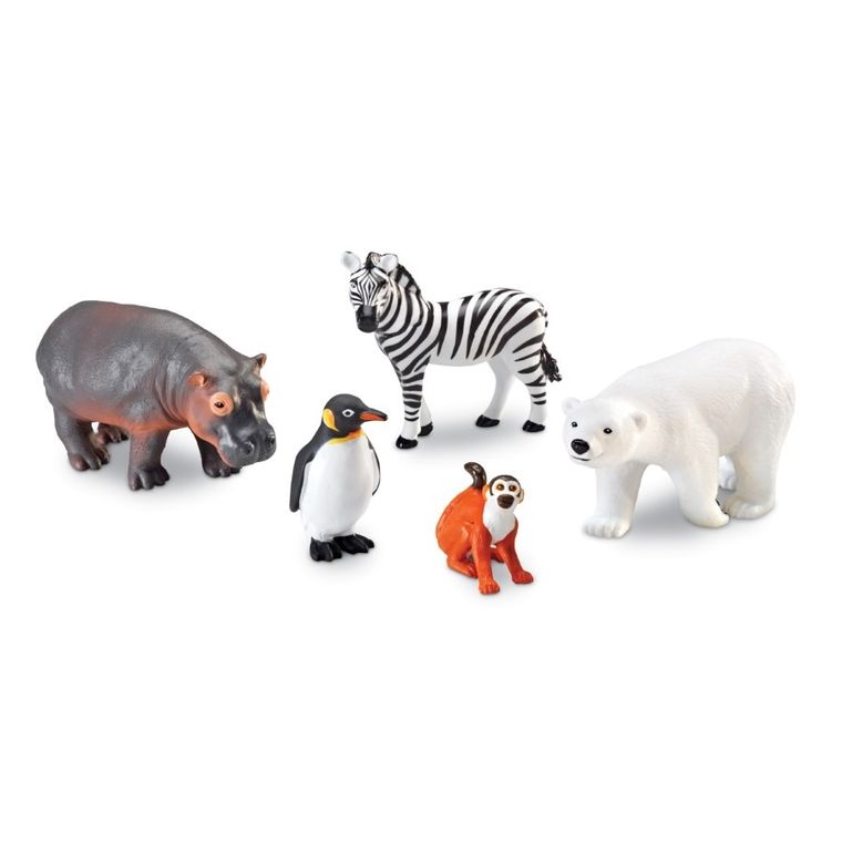 Learning Resources, Zwierzęta w ZOO, zestaw dużych figurek, 5 szt.