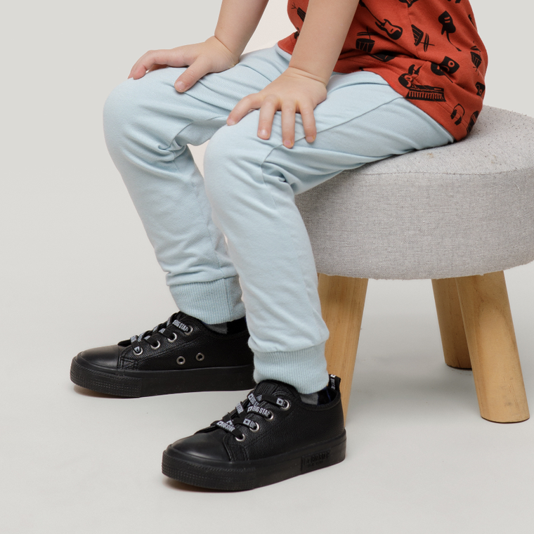 Legginsy chłopięce, niebieskie, Pinokio