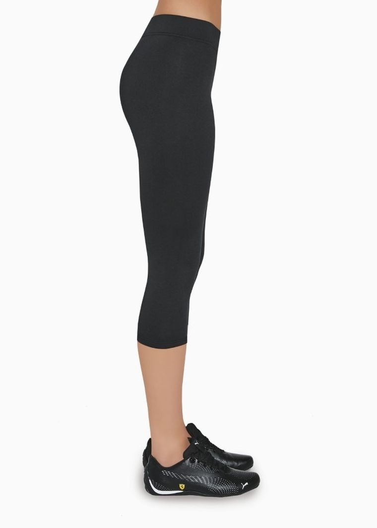 Legginsy damskie 3/4, czarne, Riley, Bas Black
