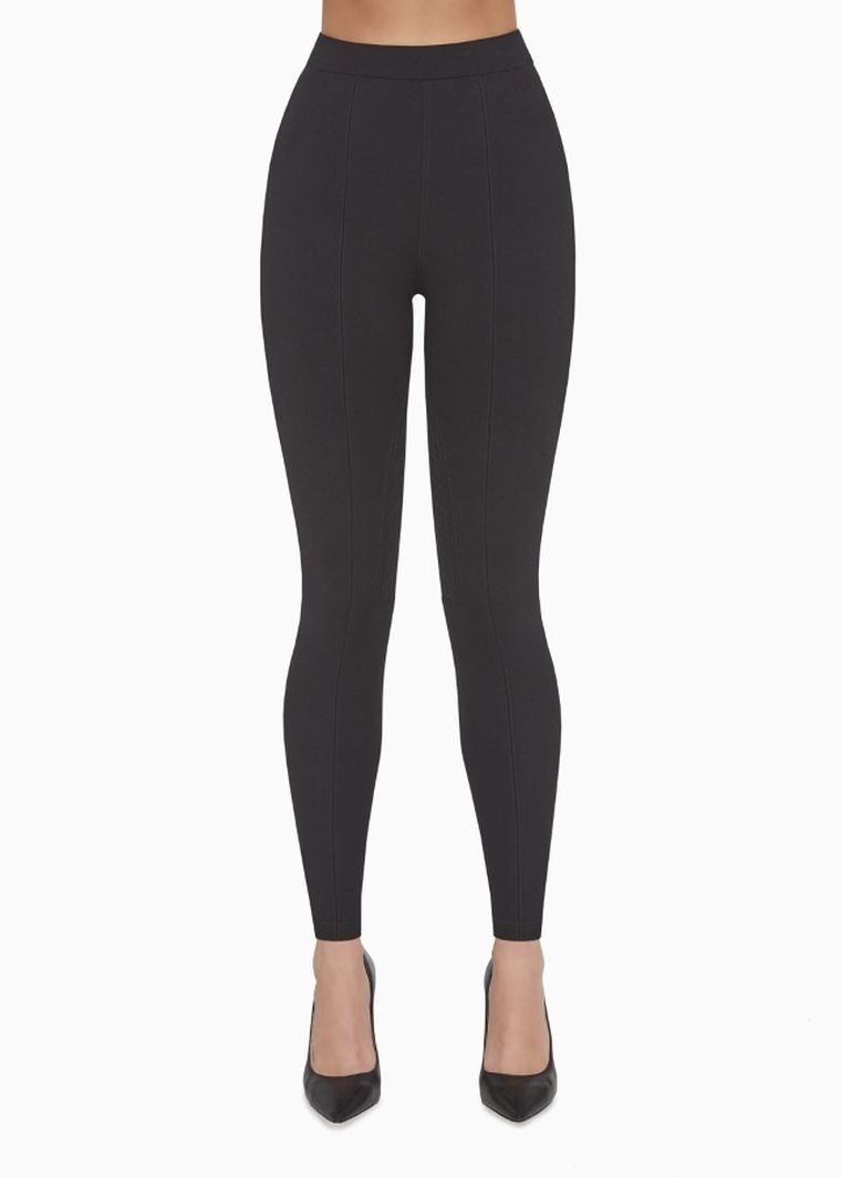 Legginsy damskie, czarne, Amparo, Bas Bleu