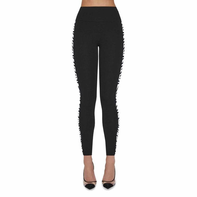 Legginsy damskie, czarne, Bas Bleu