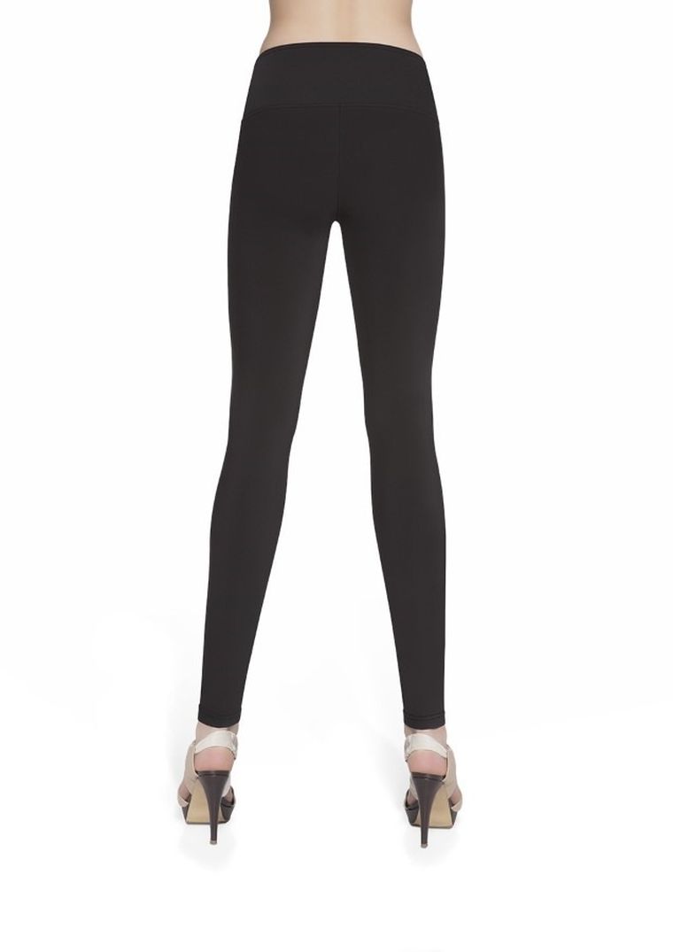 Legginsy damskie, czarne, Emily, Bas Bleu