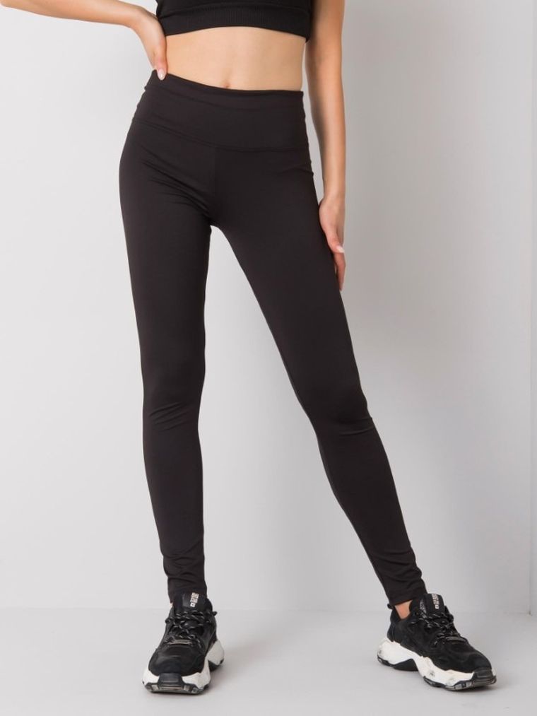 Legginsy damskie, czarne, Ex Moda