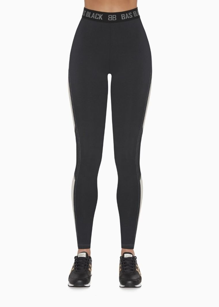 Legginsy damskie, czarne, Hyper, Bas Bleu