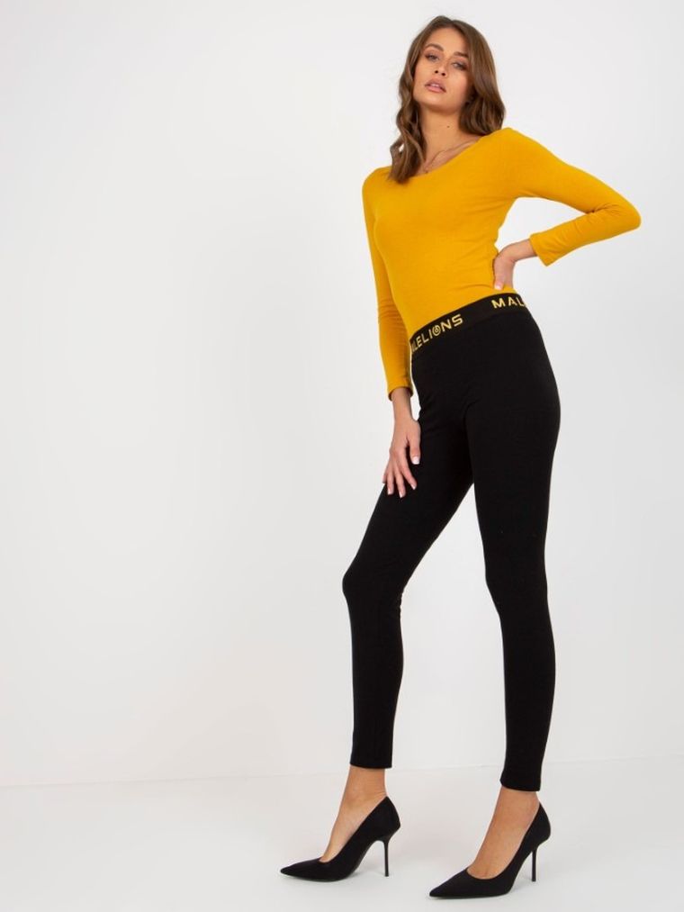 Legginsy damskie, czarne, Relevance