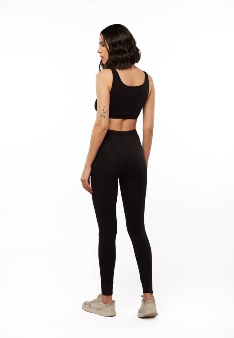 Legginsy damskie, czarne, Uniconf