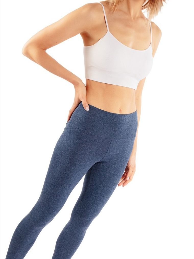 Legginsy damskie, niebieskie, Golden Queen