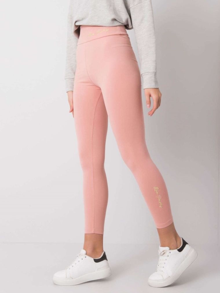 Legginsy damskie, różowe, Rue Paris