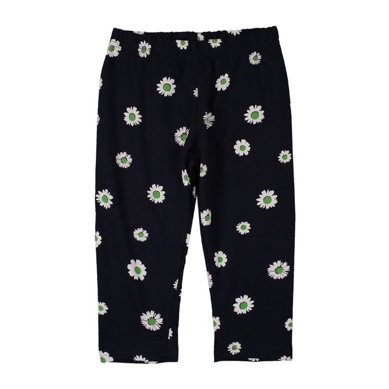 Legginsy dziewczęce 3/4, białe, granatowe, zestaw, 2 szt., Tup Tup