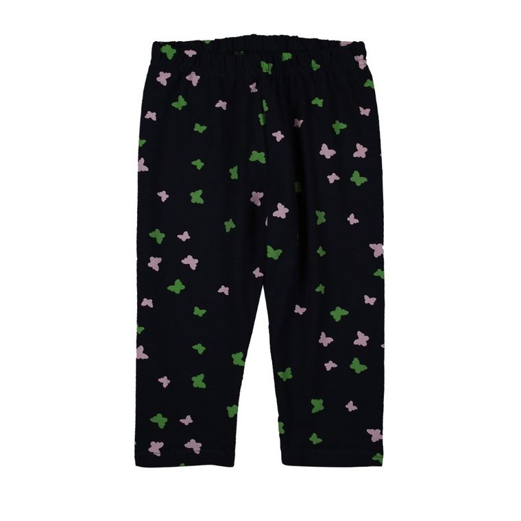 Legginsy dziewczęce 3/4, zielono-granatowe, zestaw, 2 szt., Tup Tup