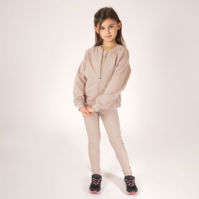 Legginsy dziewczęce, beżowe, Nicol