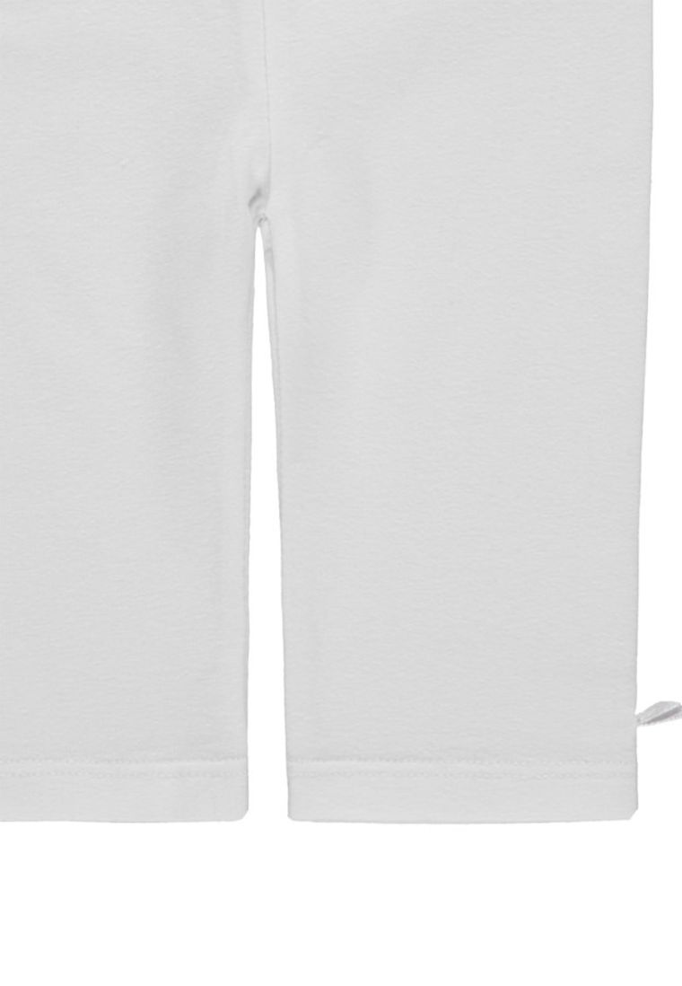 Legginsy dziewczęce, białe, Kanz