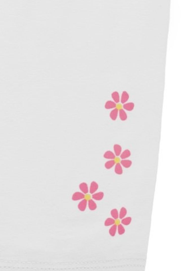 Legginsy dziewczęce, białe, kwiatki, Tom Tailor