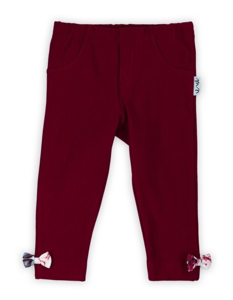 Legginsy dziewczęce, bordowe, Nicol