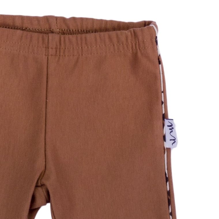 Legginsy dziewczęce, brązowe, Nicol