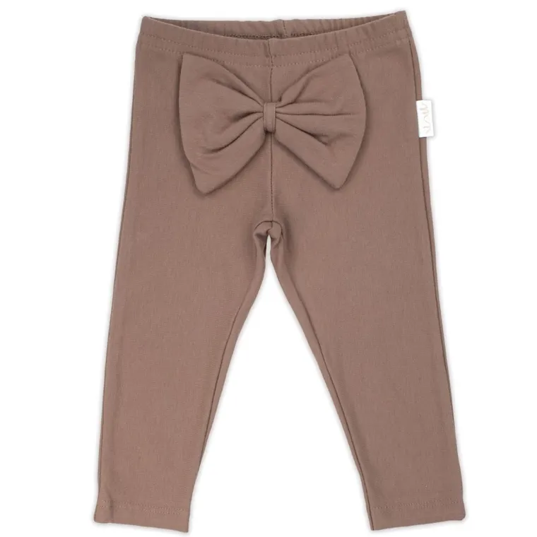 Legginsy dziewczęce, brązowe, Nicol