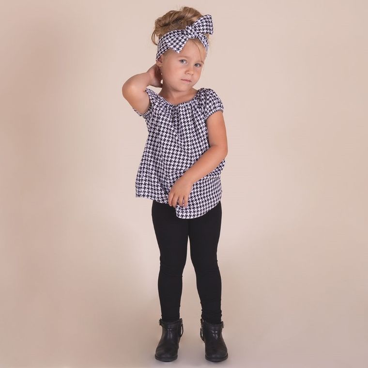 Legginsy dziewczęce, czarne, Nicol