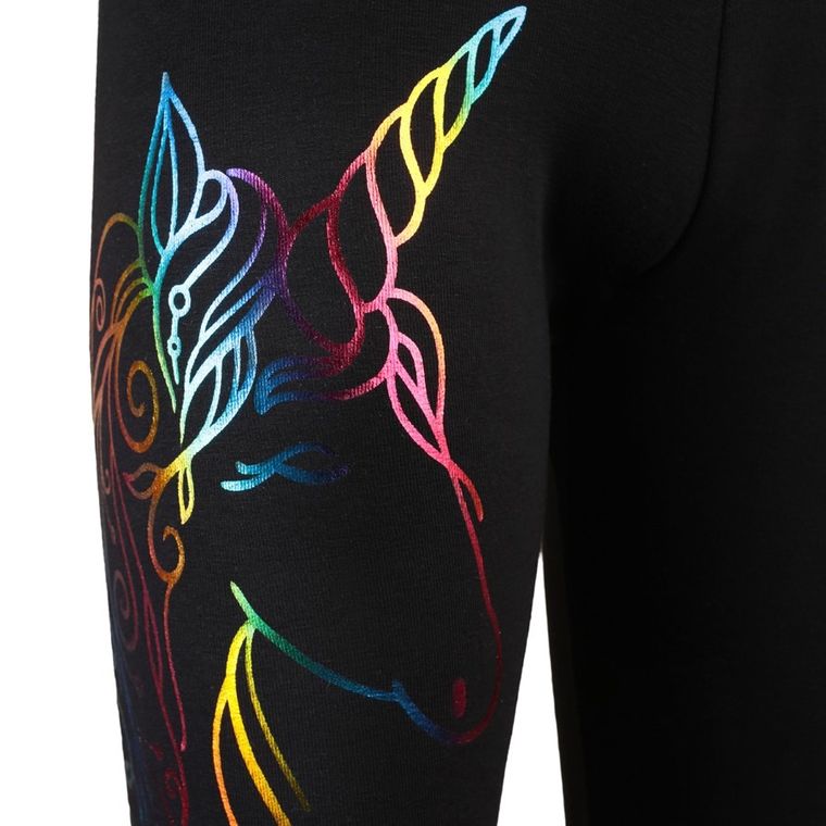 Legginsy dziewczęce, czarne, Tup Tup