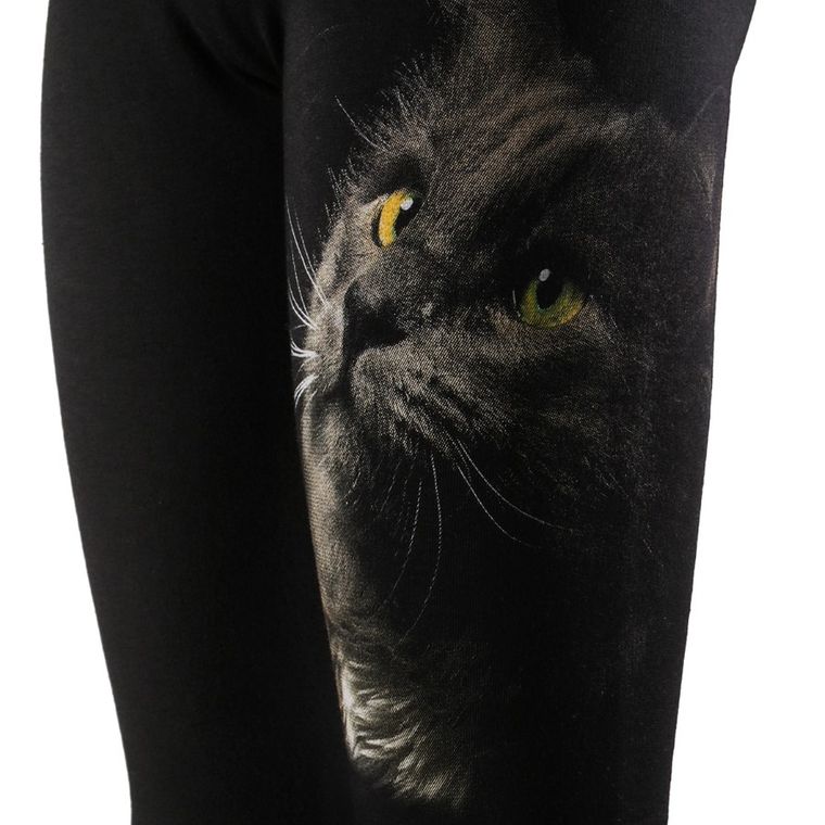 Legginsy dziewczęce, czarne, Tup Tup