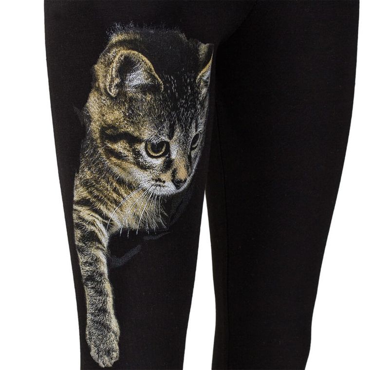 Legginsy dziewczęce, czarne, Tup Tup