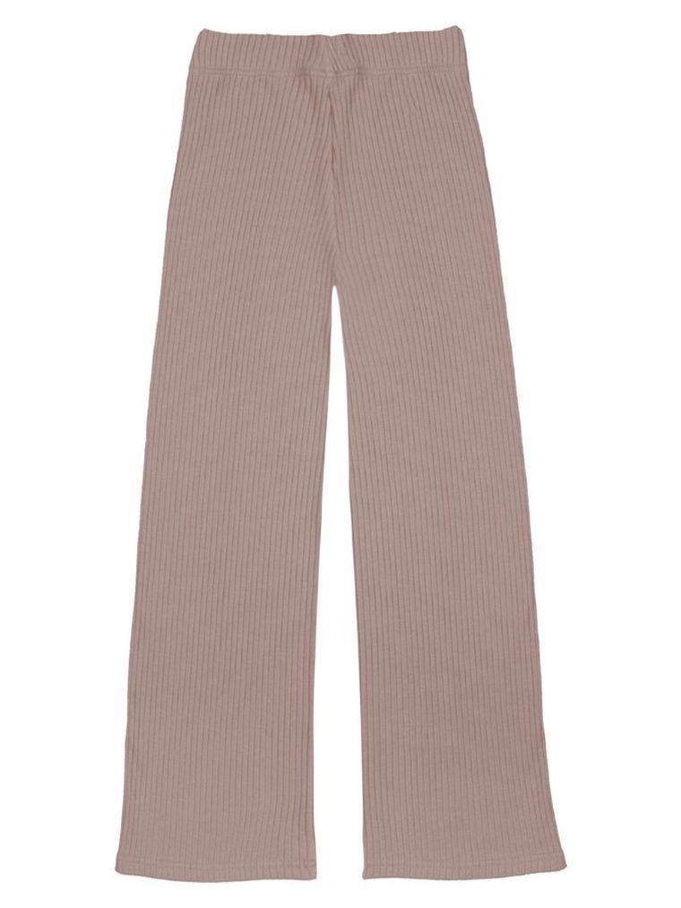 Legginsy dziewczęce, dzwony, prążkowane, beżowe, Tup Tup