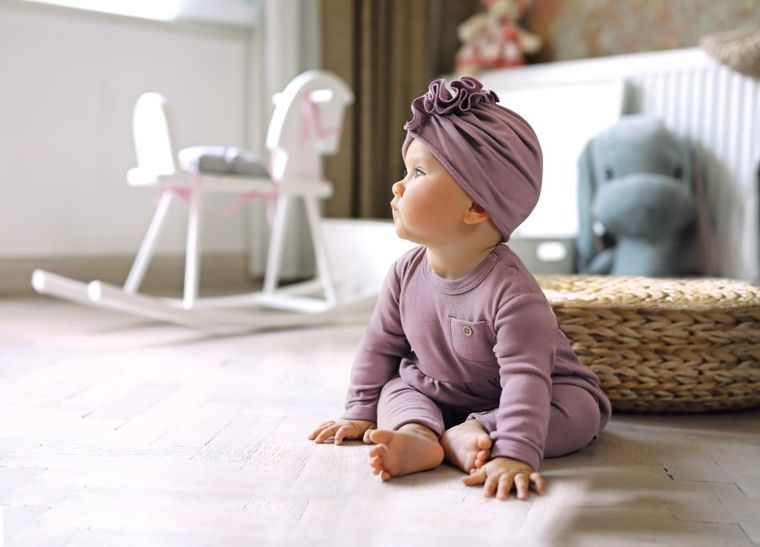 Legginsy dziewczęce, fioletowe, Eevi