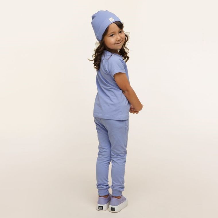 Legginsy dziewczęce, fioletowe, Pinokio