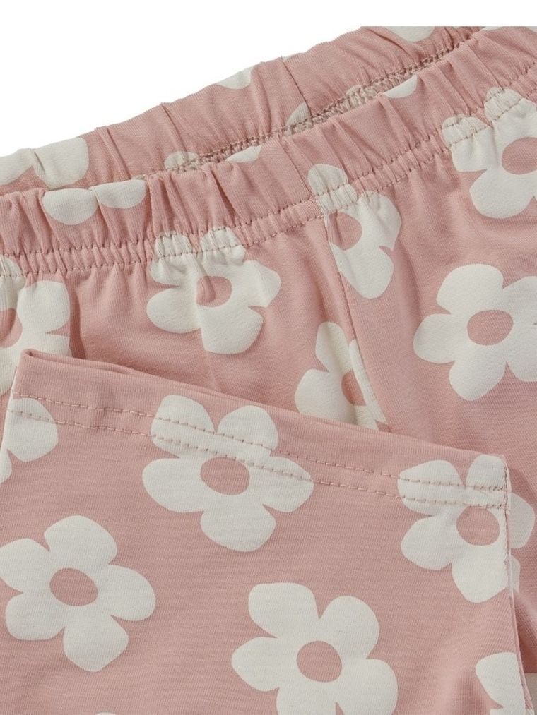 Legginsy dziewczęce, kolarki, jasnoróżowe, Tup Tup