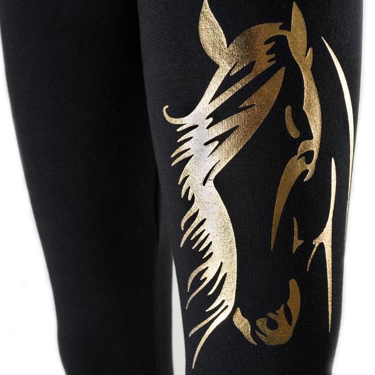 Legginsy dziewczęce, ocieplane, czarne, Tup Tup