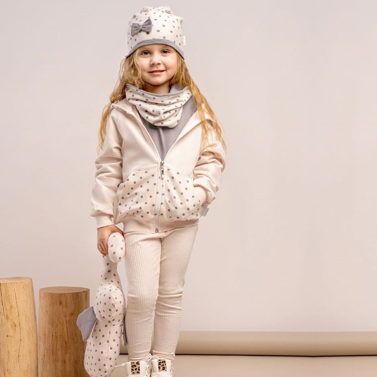 Legginsy dziewczęce, prążkowane, różowe, Nicol