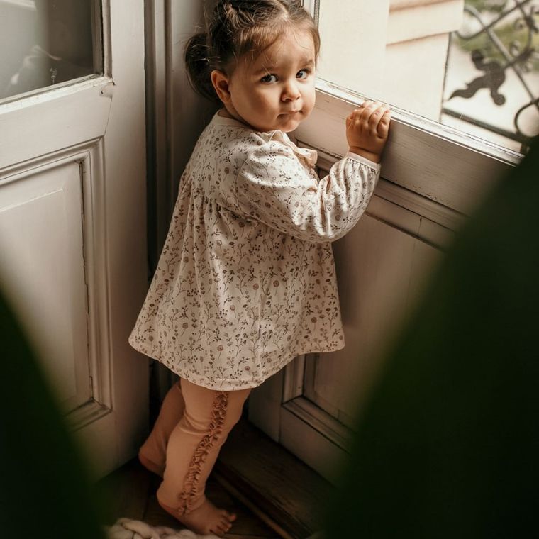 Legginsy dziewczęce, różowe, Bloom, Eevi