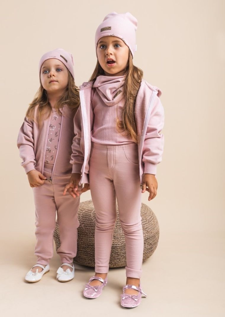 Legginsy dziewczęce, różowe, Nicol