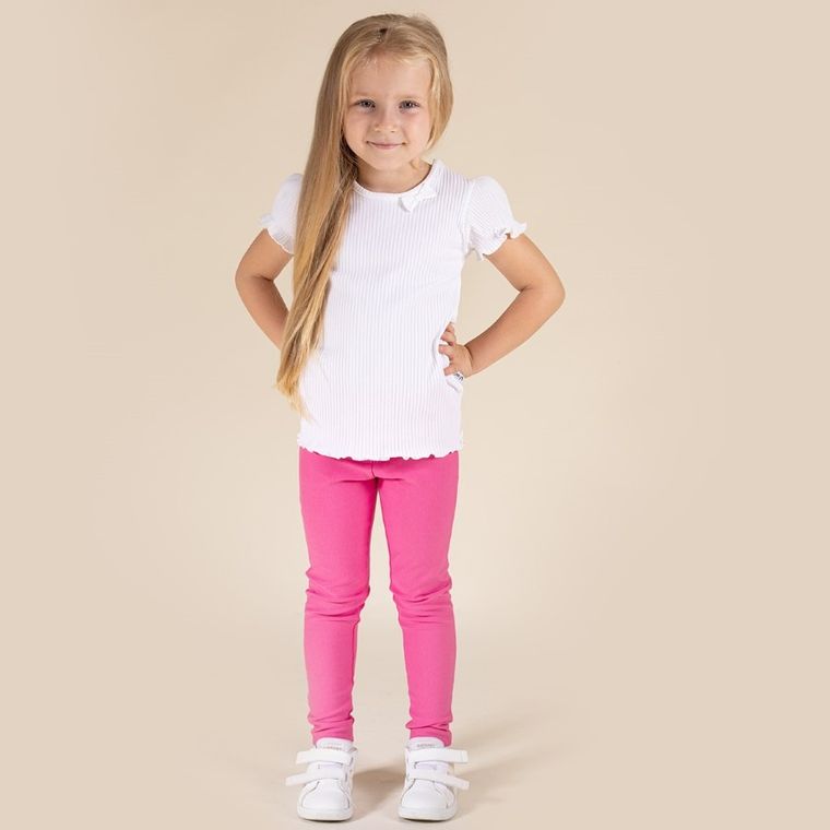 Legginsy dziewczęce, różowe, Nicol