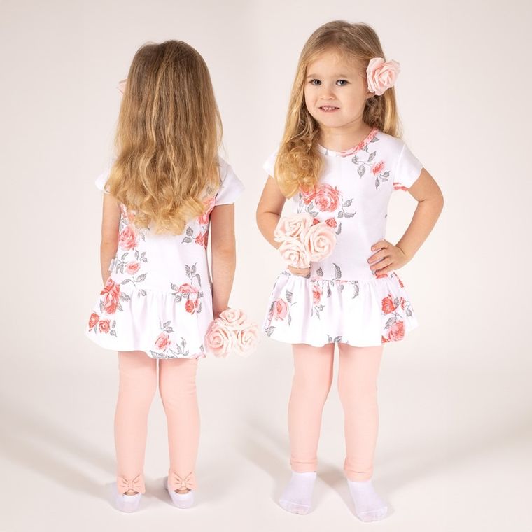 Legginsy dziewczęce, różowe, Nicol